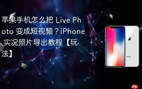 苹果手机怎么把 Live Photo 变成短视频？iPhone 实况照片导出教程【玩法】