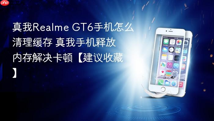 真我realme gt6手机怎么清理缓存 真我手机释放内存解决卡顿【建议收藏】