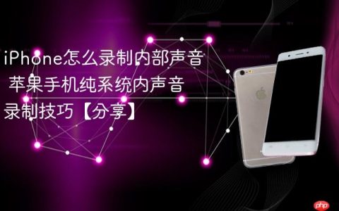 iPhone怎么录制内部声音 苹果手机纯系统内声音录制技巧【分享】