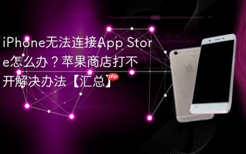 iPhone无法连接App Store怎么办？苹果商店打不开解决办法【汇总】
