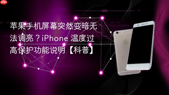 苹果手机屏幕突然变暗无法调亮？iphone 温度过高保护功能说明【科普】