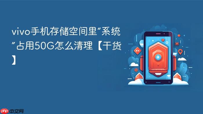 vivo手机存储空间里“系统”占用50g怎么清理【干货】