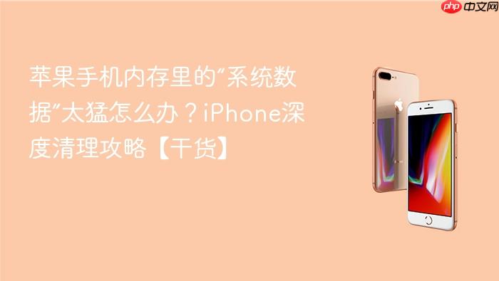 苹果手机内存里的“系统数据”太猛怎么办？iphone深度清理攻略【干货】