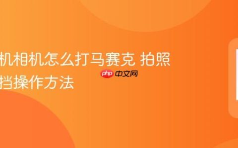 苹果手机相机怎么打马赛克 拍照局部遮挡操作方法