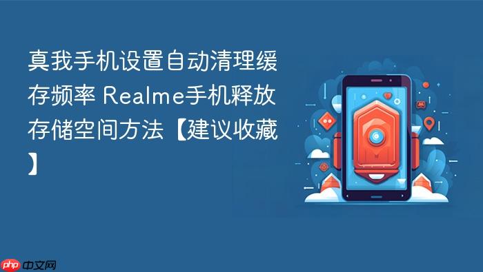 真我手机设置自动清理缓存频率 realme手机释放存储空间方法【建议收藏】