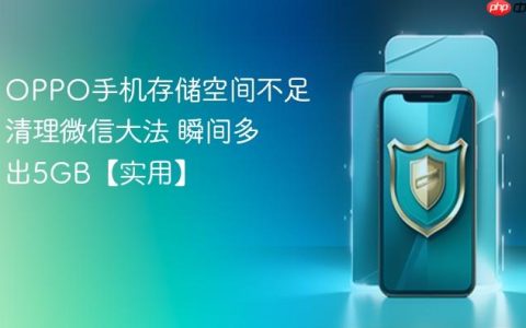 OPPO手机存储空间不足清理微信大法 瞬间多出5GB【实用】