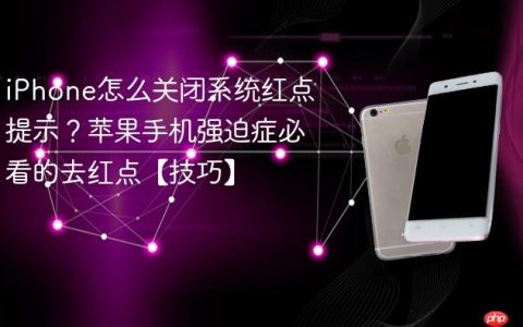 iPhone怎么关闭系统红点提示？苹果手机强迫症必看的去红点【技巧】