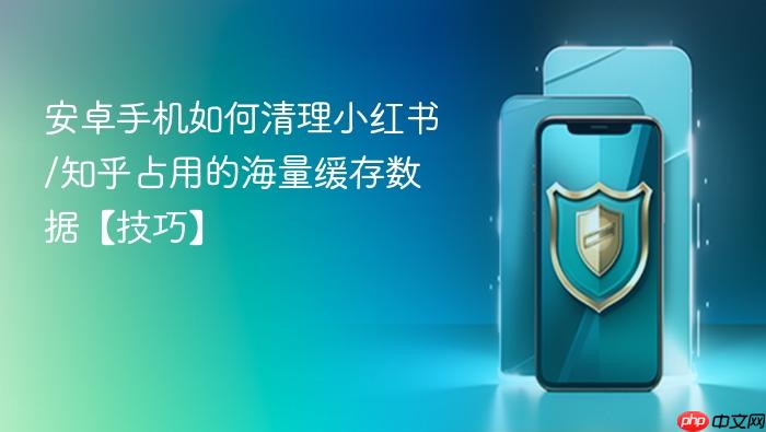 安卓手机如何清理小红书/知乎占用的海量缓存数据【技巧】