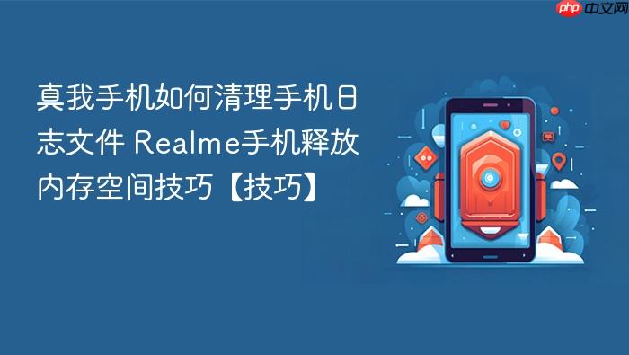 真我手机如何清理手机日志文件 realme手机释放内存空间技巧【技巧】