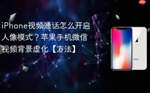 iPhone视频通话怎么开启人像模式？苹果手机微信视频背景虚化【方法】