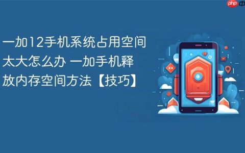 一加12手机系统占用空间太大怎么办 一加手机释放内存空间方法【技巧】