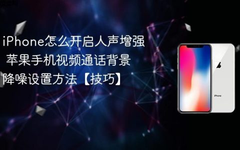 iPhone怎么开启人声增强 苹果手机视频通话背景降噪设置方法【技巧】