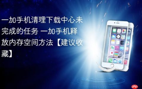 一加手机清理下载中心未完成的任务 一加手机释放内存空间方法【建议收藏】