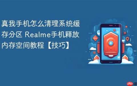 真我手机怎么清理系统缓存分区 Realme手机释放内存空间教程【技巧】