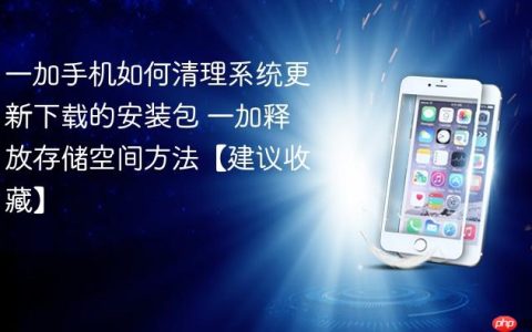 一加手机如何清理系统更新下载的安装包 一加释放存储空间方法【建议收藏】