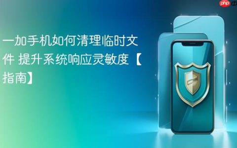 一加手机如何清理临时文件 提升系统响应灵敏度【指南】