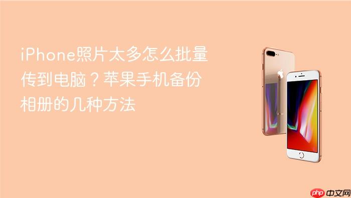 iphone照片太多怎么批量传到电脑？苹果手机备份相册的几种方法