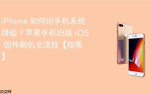 iPhone 如何给手机系统降级？苹果手机旧版 iOS 固件刷机全流程【指南】