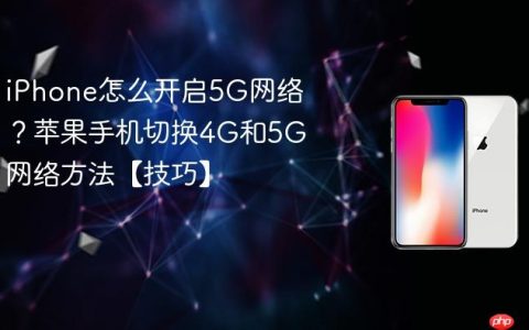 iPhone怎么开启5G网络？苹果手机切换4G和5G网络方法【技巧】