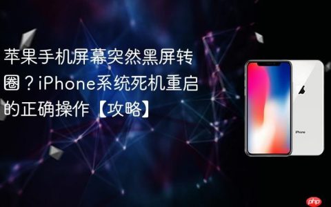 苹果手机屏幕突然黑屏转圈？iPhone系统死机重启的正确操作【攻略】