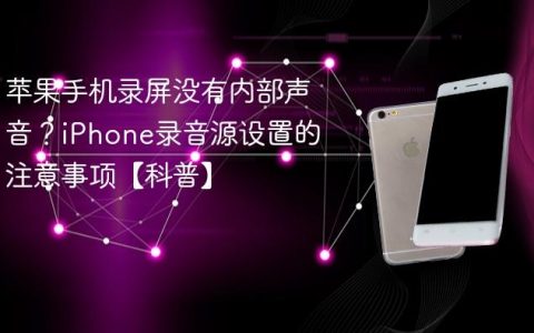 苹果手机录屏没有内部声音？iPhone录音源设置的注意事项【科普】