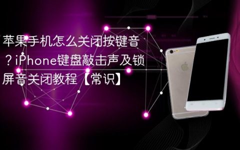 苹果手机怎么关闭按键音？iPhone键盘敲击声及锁屏音关闭教程【常识】