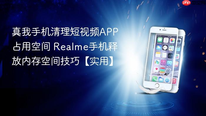 真我手机清理短视频app占用空间 realme手机释放内存空间技巧【实用】