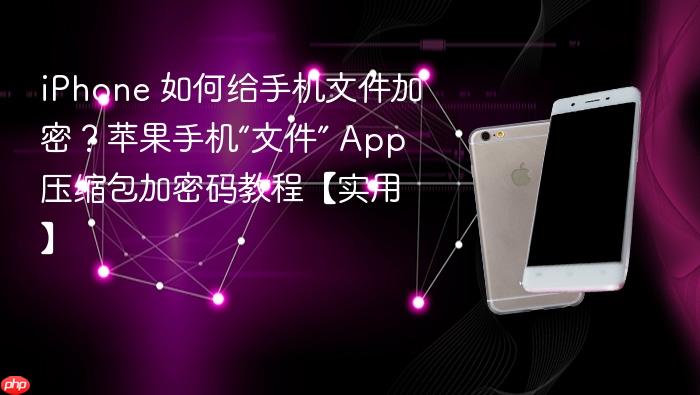 iphone 如何给手机文件加密？苹果手机“文件” app 压缩包加密码教程【实用】