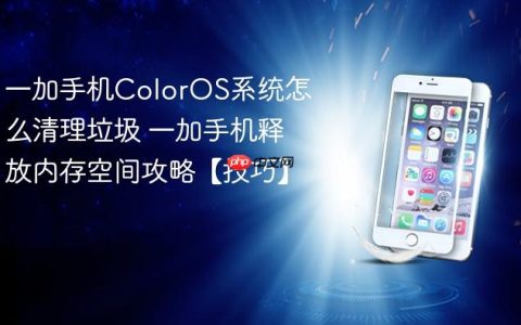 一加手机ColorOS系统怎么清理垃圾 一加手机释放内存空间攻略【技巧】