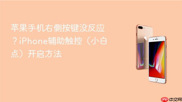 苹果手机右侧按键没反应？iphone辅助触控（小白点）开启方法