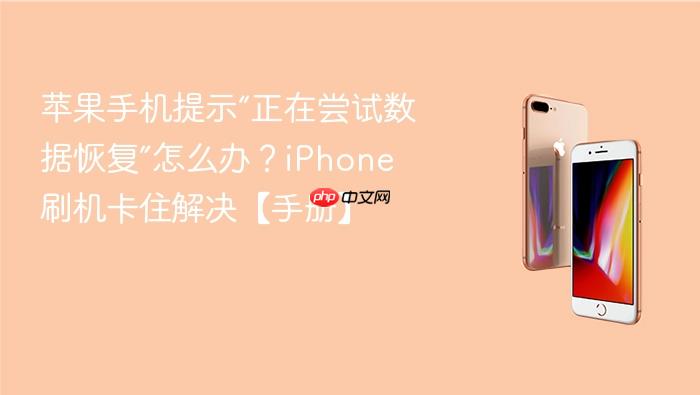 苹果手机提示“正在尝试数据恢复”怎么办？iphone 刷机卡住解决【手册】