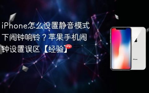 iPhone怎么设置静音模式下闹钟响铃？苹果手机闹钟设置误区【经验】