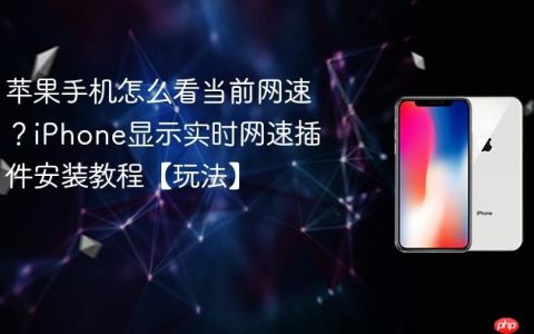 苹果手机怎么看当前网速？iPhone显示实时网速插件安装教程【玩法】