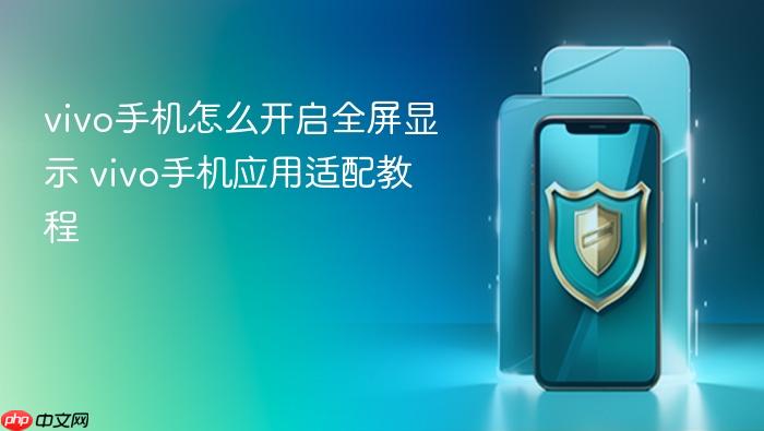vivo手机怎么开启全屏显示 vivo手机应用适配教程