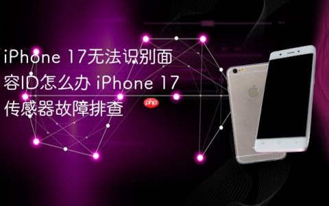 iPhone 17无法识别面容ID怎么办 iPhone 17传感器故障排查