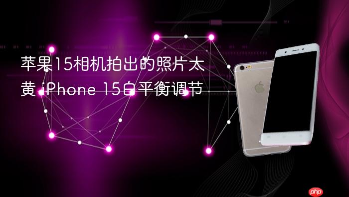 苹果15相机拍出的照片太黄 iphone 15白平衡调节