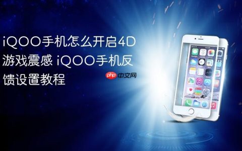 iQOO手机怎么开启4D游戏震感 iQOO手机反馈设置教程