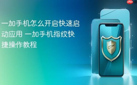 一加手机怎么开启快速启动应用 一加手机指纹快捷操作教程