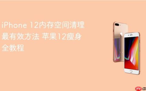 iPhone 12内存空间清理最有效方法 苹果12瘦身全教程
