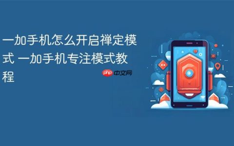 一加手机怎么开启禅定模式 一加手机专注模式教程