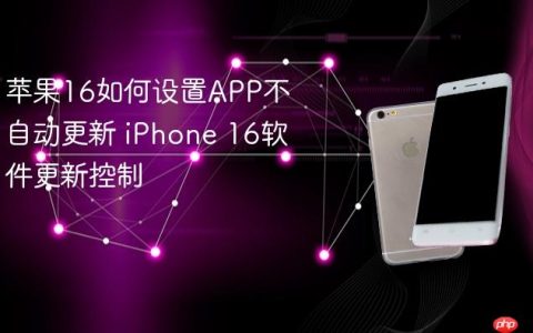 苹果16如何设置APP不自动更新 iPhone 16软件更新控制