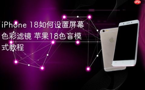iPhone 18如何设置屏幕色彩滤镜 苹果18色盲模式教程
