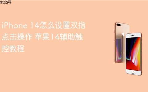 iPhone 14怎么设置双指点击操作 苹果14辅助触控教程
