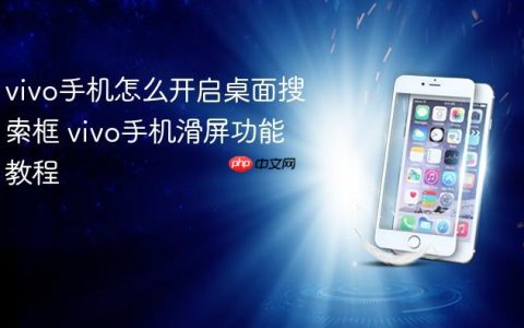 vivo手机怎么开启桌面搜索框 vivo手机滑屏功能教程