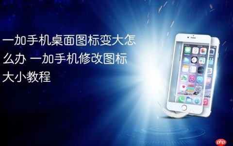 一加手机桌面图标变大怎么办 一加手机修改图标大小教程