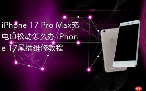 iPhone 17 Pro Max充电口松动怎么办 iPhone 17尾插维修教程