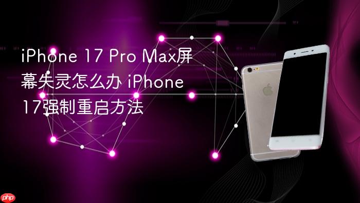 iphone 17 pro max屏幕失灵怎么办 iphone 17强制重启方法
