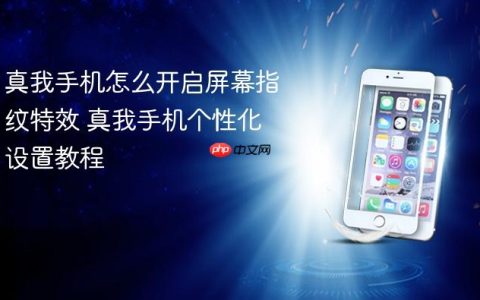 真我手机怎么开启屏幕指纹特效 真我手机个性化设置教程