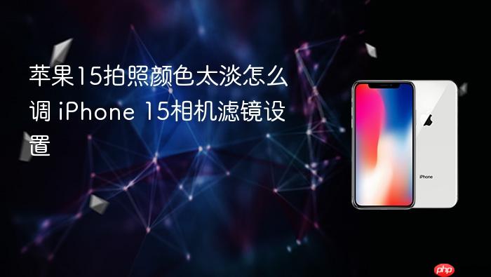 苹果15拍照颜色太淡怎么调 iphone 15相机滤镜设置