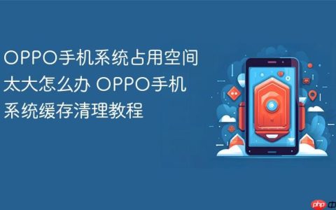 OPPO手机系统占用空间太大怎么办 OPPO手机系统缓存清理教程